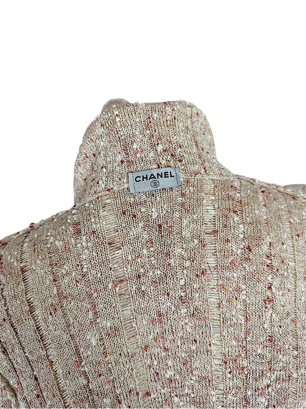 Chanel 06P Spring 2006 Sequin Belted Knit Cardigan Jacket